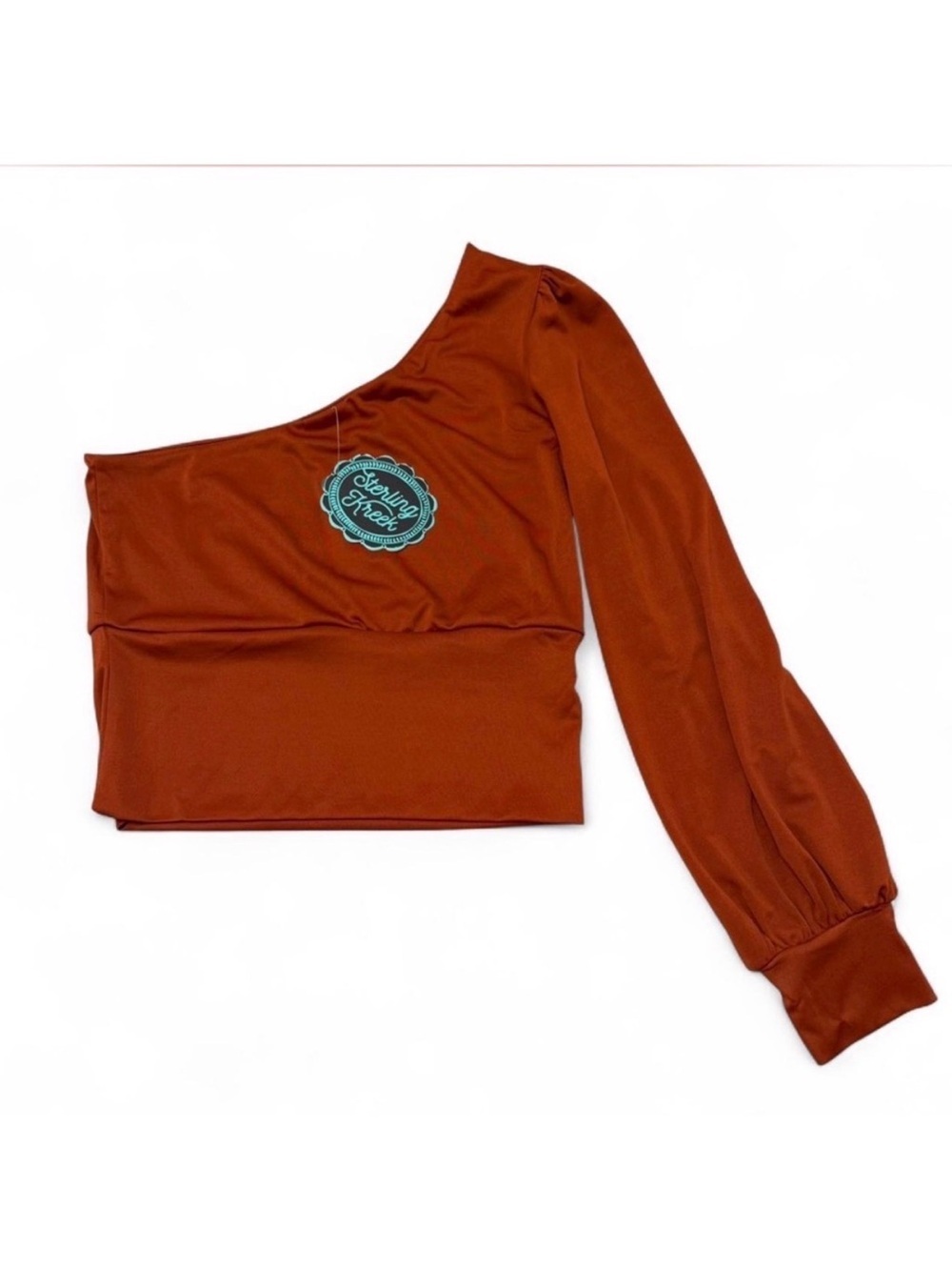 Sterling Kreek On the Horizon One Shoulder Blouse Womens Large Festival Cowgirl